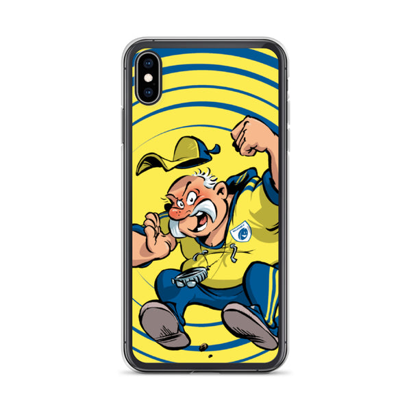 Coque iPhone - Coach - Jaune/Bleu