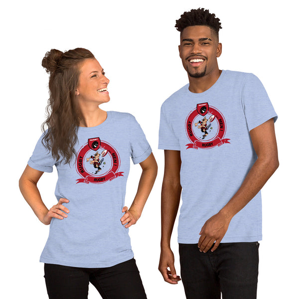 T-Shirt unisexe - Pastille Bourrichon - Noir/Rouge