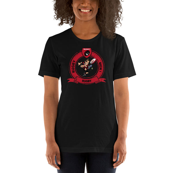 T-Shirt unisexe - Pastille Bourrichon - Noir/Rouge
