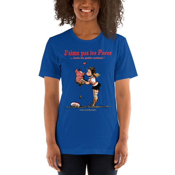 T-shirt FEMME - J'aime pas les PORCS - P.A.C.