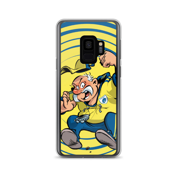 Coque Samsung - Coach - Jaune/Bleu