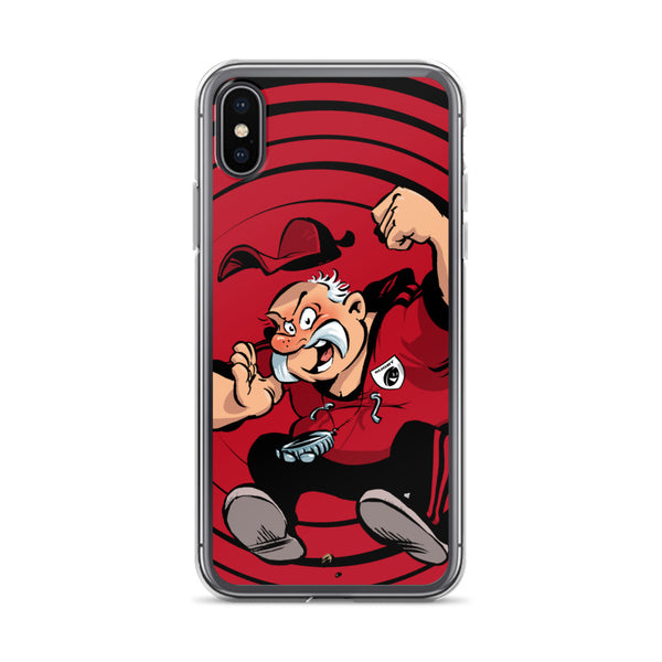 Coque iPhone - Coach - Noir/Rouge