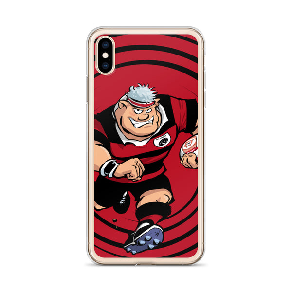 Coque iPhone - Anesthésiste - Noir/Rouge