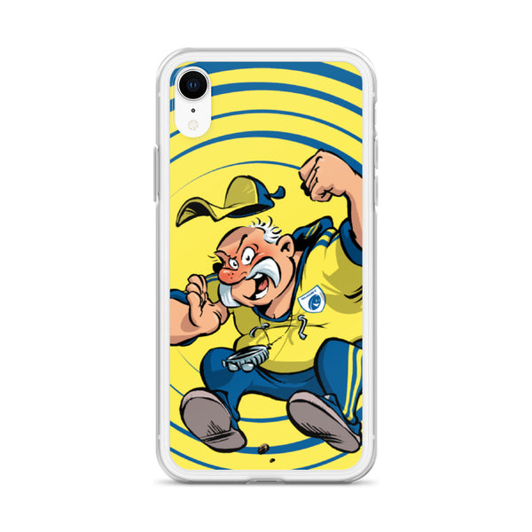 Coque iPhone - Coach - Jaune/Bleu