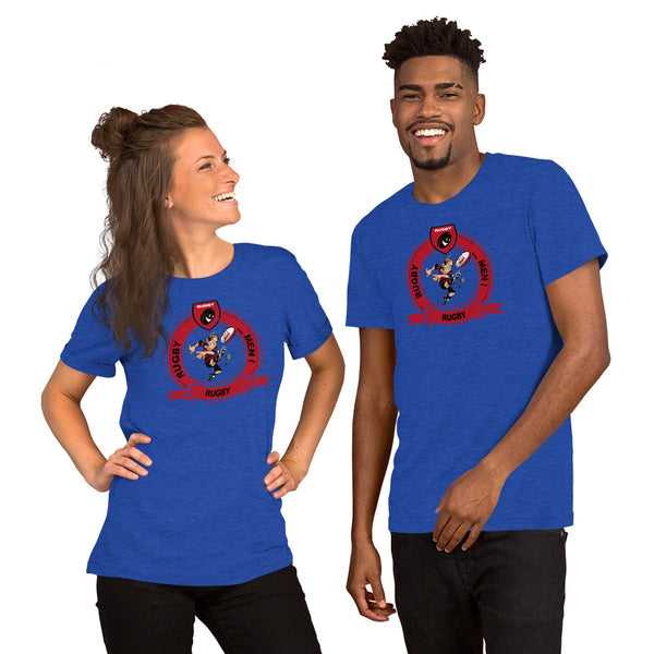 T-Shirt unisexe - Pastille Bourrichon - Noir/Rouge