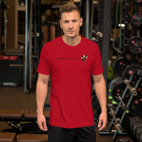 T-shirt unisexe Bandeau Anesthésiste - Noir/Rouge