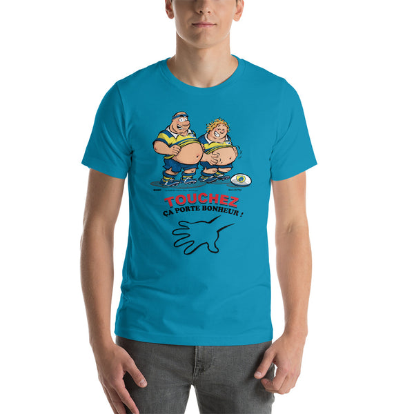 T-shirt HOMME - Le petit Bidou - Jaune/Bleu
