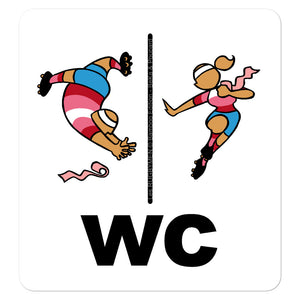 Sticker - Porte des WC - Paris