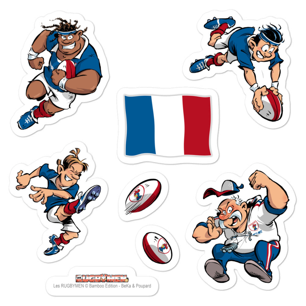 Stickers - Rugbymen 2 - France