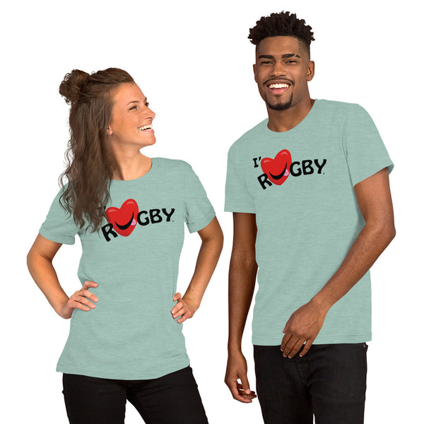 T-shirt unisexe I' Love RUGBY