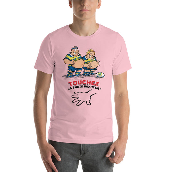 T-shirt HOMME - Le petit Bidou - Jaune/Bleu