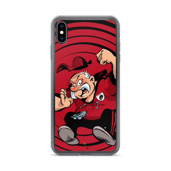 Coque iPhone - Coach - Noir/Rouge