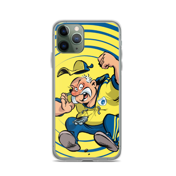 Coque iPhone - Coach - Jaune/Bleu