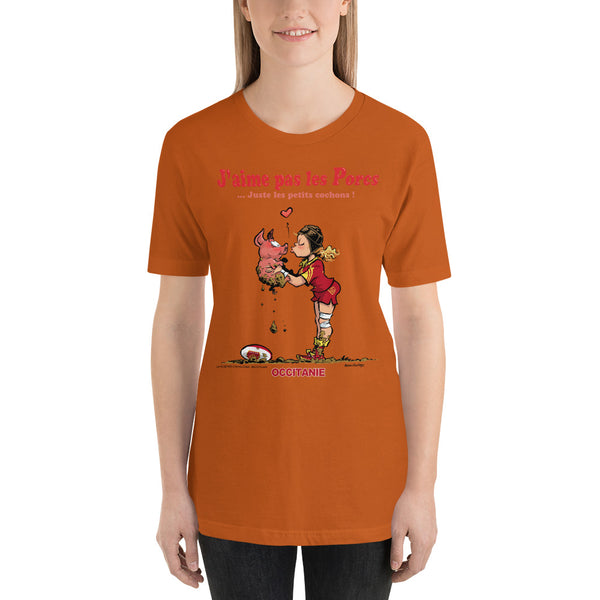 T-shirt FEMME - J'aime pas les PORCS - Occitanie