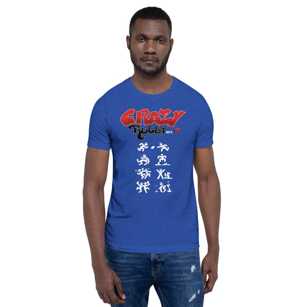 T-shirt Homme - Crazy Rugbymen - Noir/Rouge