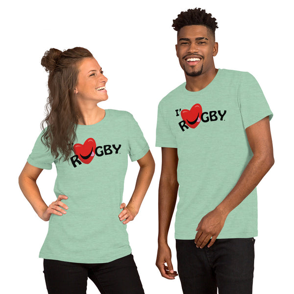 T-shirt unisexe I' Love RUGBY