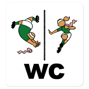 Sticker - Porte des WC - Ireland