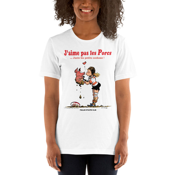 T-shirt FEMME - J'aime pas les PORCS - P.A.C.