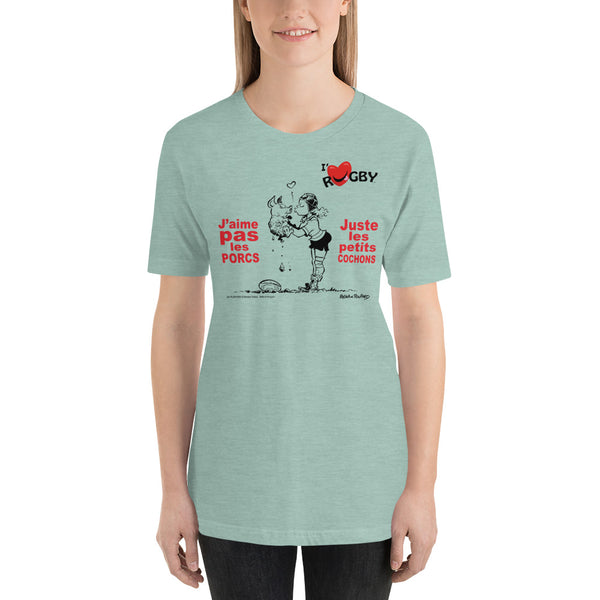 T-shirt FEMME - J'aime pas les PORCS...