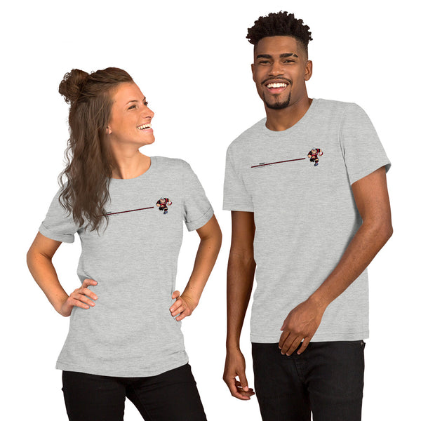 T-shirt unisexe Bandeau Anesthésiste - Noir/Rouge