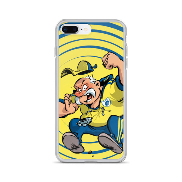 Coque iPhone - Coach - Jaune/Bleu