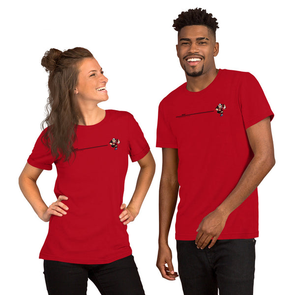 T-shirt unisexe Bandeau Anesthésiste - Noir/Rouge