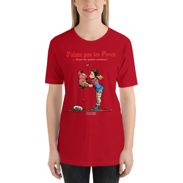 T-shirt FEMME - J'aime pas les PORCS - Paris