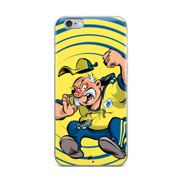 Coque iPhone - Coach - Jaune/Bleu