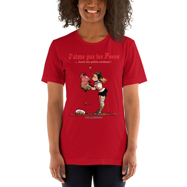 T-shirt FEMME - J'aime pas les PORCS - P.A.C.