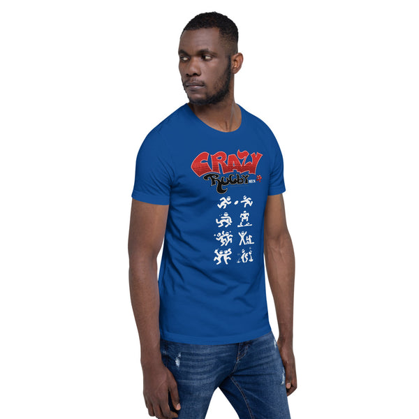 T-shirt Homme - Crazy Rugbymen - Jaune/Bleu