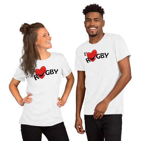 T-shirt unisexe I' Love RUGBY