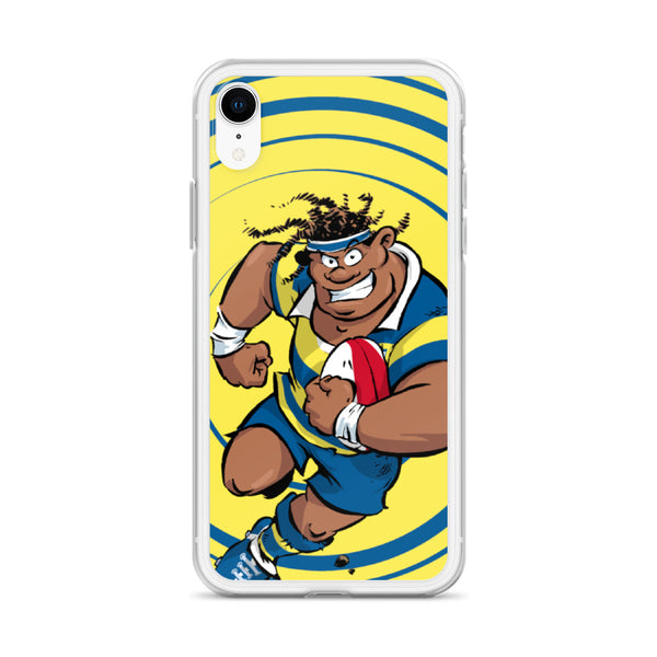 Coque iPhone - Sécateur - Jaune/Bleu