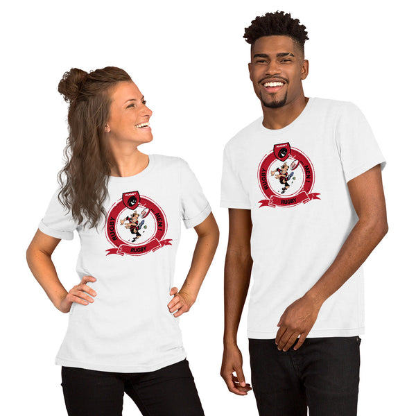 T-Shirt unisexe - Pastille Bourrichon - Noir/Rouge
