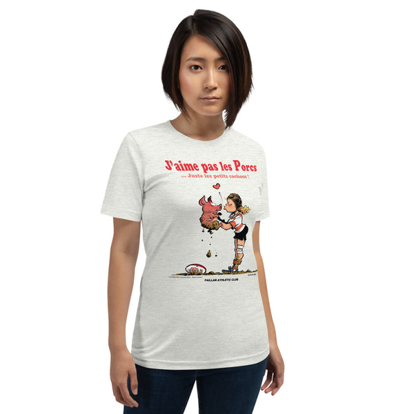 T-shirt FEMME - J'aime pas les PORCS - P.A.C.