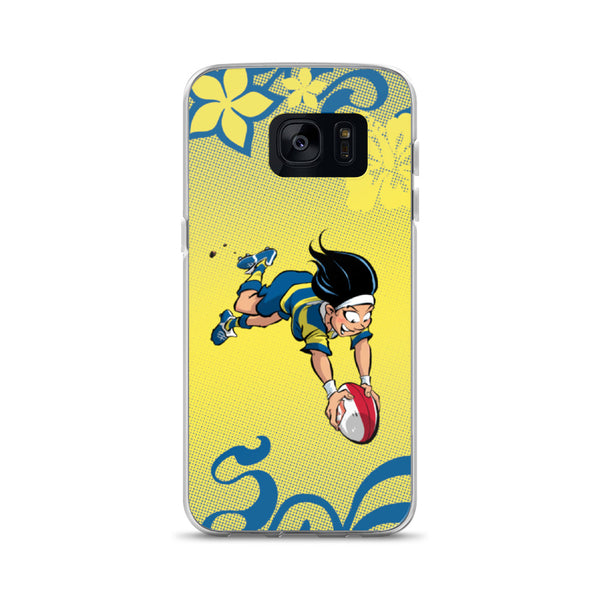 Coque Samsung - Babyliss - Jaune/Bleu