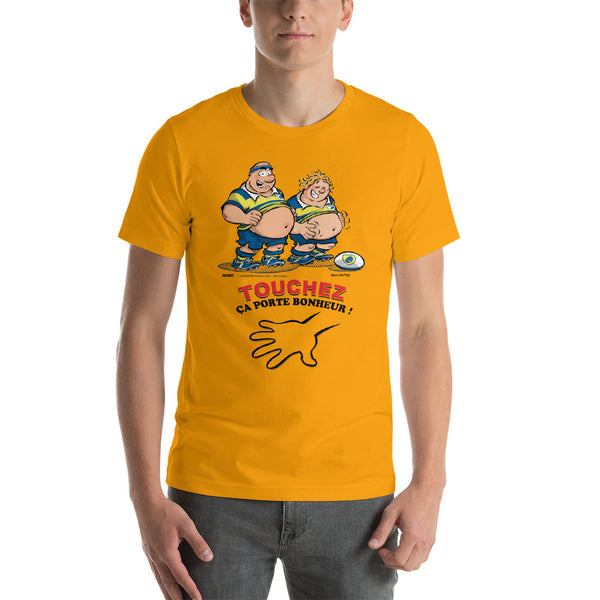 T-shirt HOMME - Le petit Bidou - Jaune/Bleu