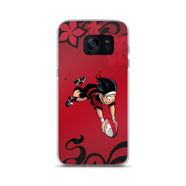 Coque Samsung - Babyliss - Noir/Rouge