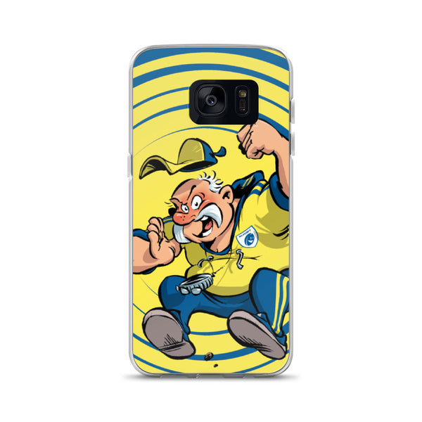 Coque Samsung - Coach - Jaune/Bleu