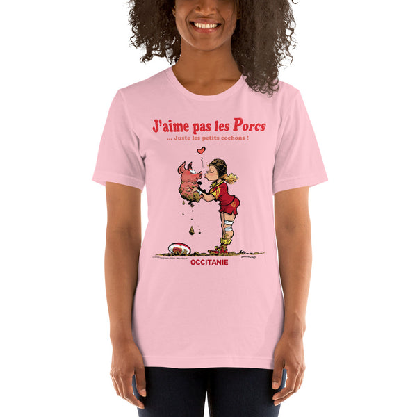 T-shirt FEMME - J'aime pas les PORCS - Occitanie