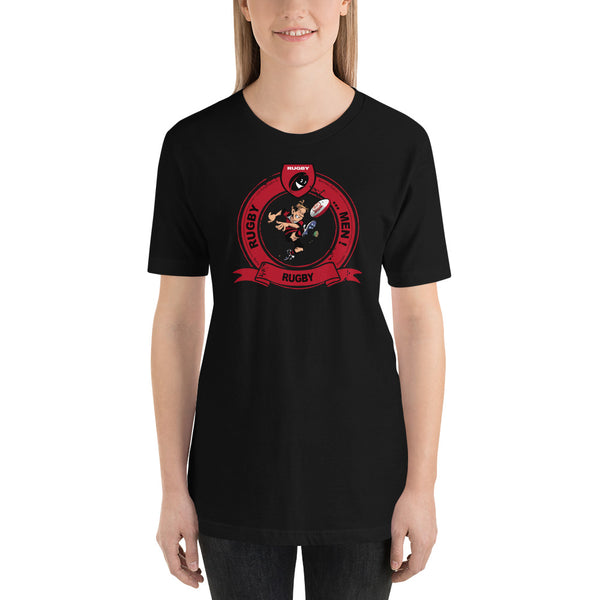 T-Shirt unisexe - Pastille Bourrichon - Noir/Rouge