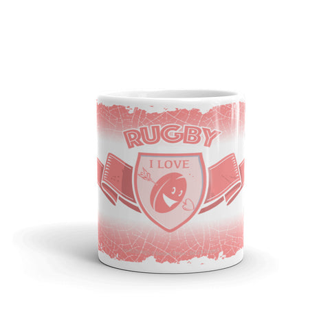 MUG Ruban/Écusson - Rose