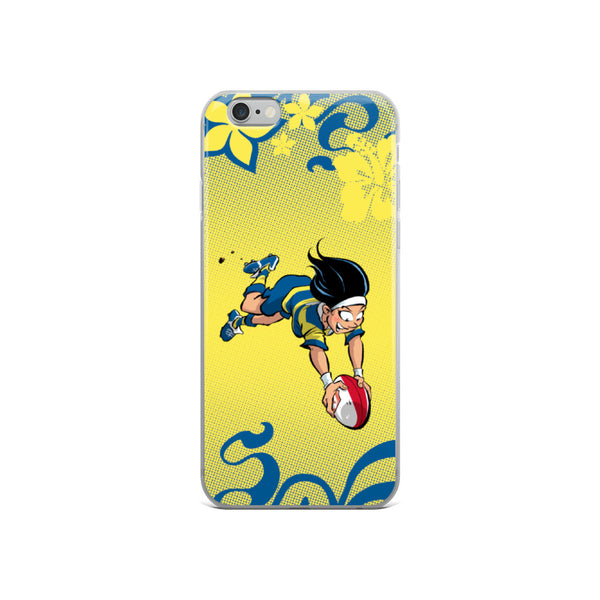 Coque iPhone - Babyliss - Jaune/Bleu