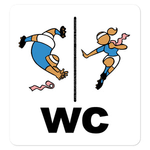 Sticker - Porte des WC - Italia