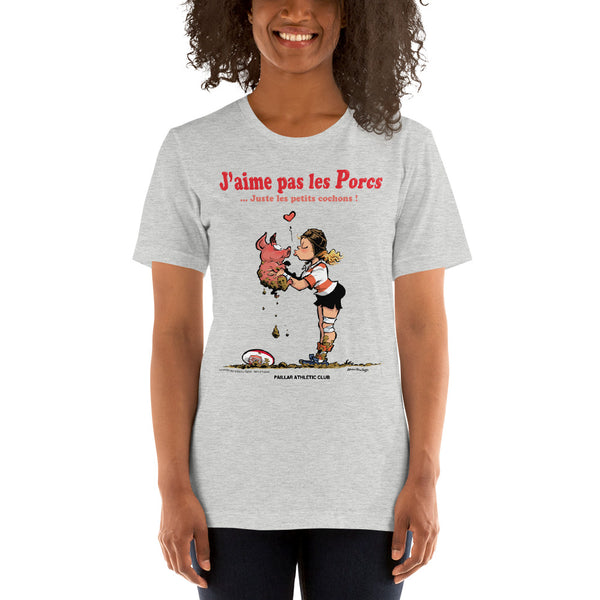 T-shirt FEMME - J'aime pas les PORCS - P.A.C.