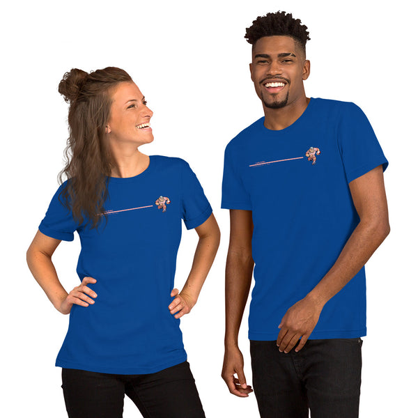 T-shirt unisexe Bandeau Anesthésiste - I Love RUGBY