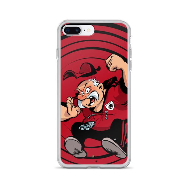 Coque iPhone - Coach - Noir/Rouge