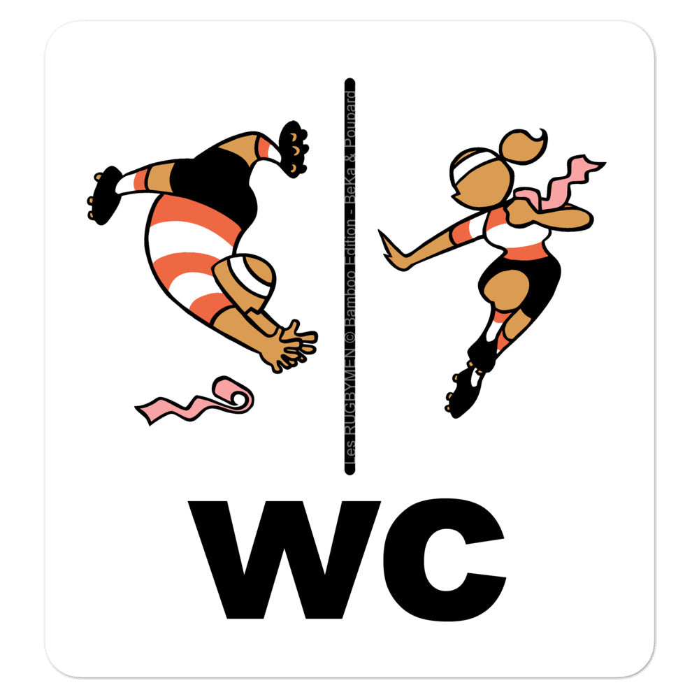 Sticker - Porte des WC - P.A.C.