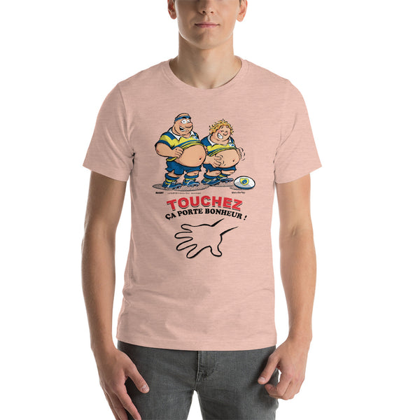 T-shirt HOMME - Le petit Bidou - Jaune/Bleu