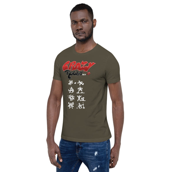 T-shirt Homme - Crazy Rugbymen - Jaune/Bleu