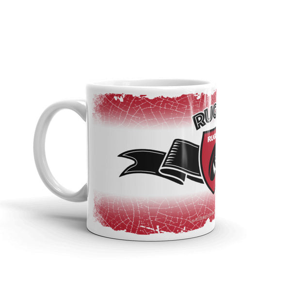 MUG Ruban/Écusson - Noir/Rouge